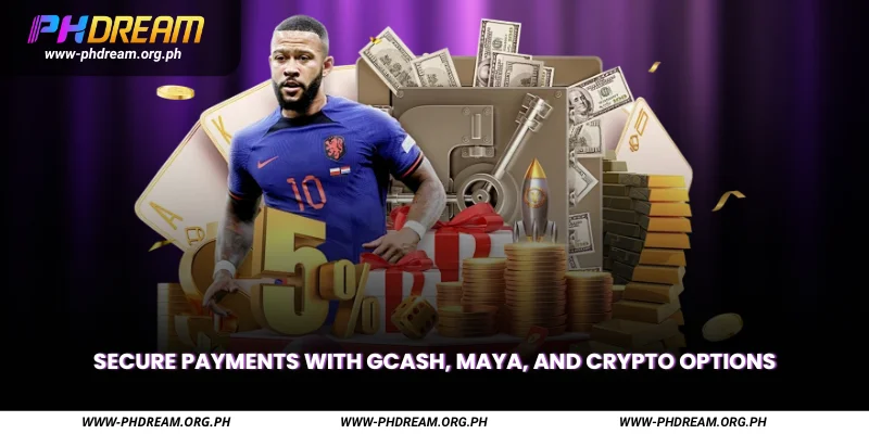 secure payments with gcash, maya, and crypto options